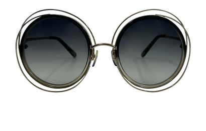 Chloe Gafas Redondas, 70€, Accesorios, Plata, Metal - Cobre, Vista frontal